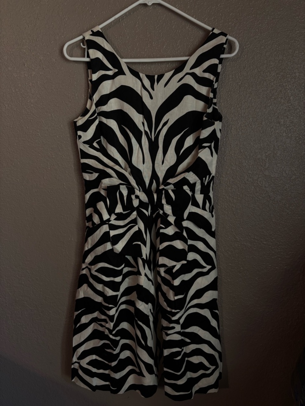 kate spade Black and White Zebra Print Dress